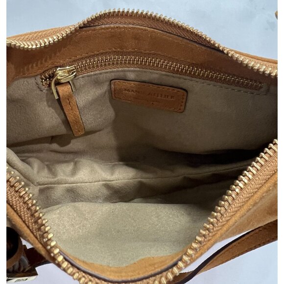 Manu Atelier Ilda Suede Shoulder Bag in Tan - Picture 5 of 5